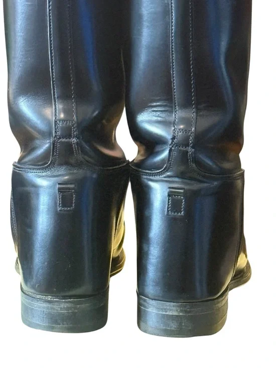 Northampton Made In England Tall Leather Riding Boots Size 5.5 Black Equestrian - Picture 7 of 10
